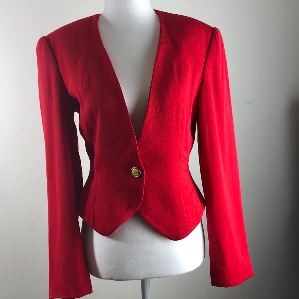 Red Vintage Zion New York Blazer